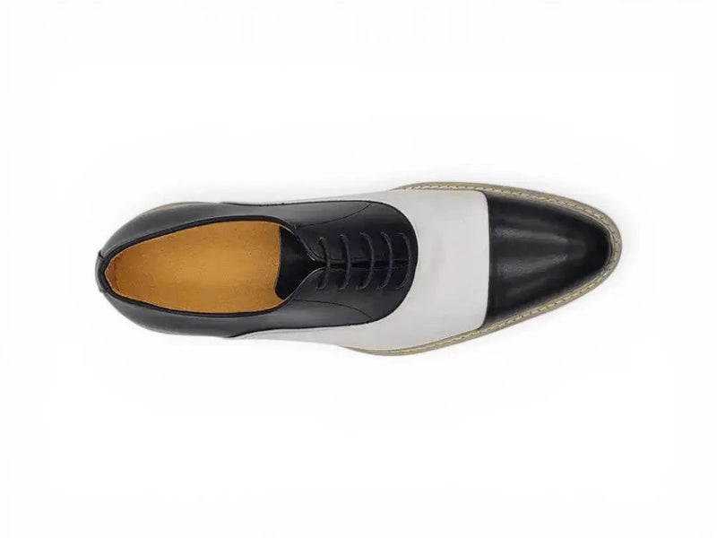 Carrucci Cap Toe Brogue Oxford - Luxury Leather Dress Shoe