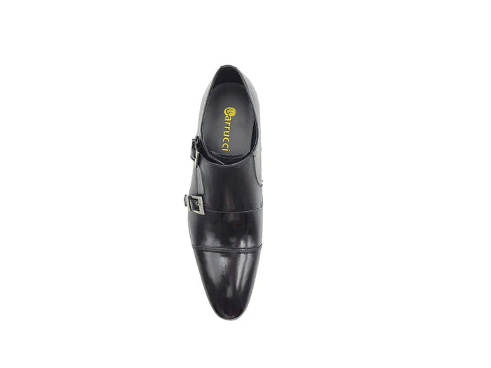 Carrucci Cap Toe Double Monk Strap Shoe