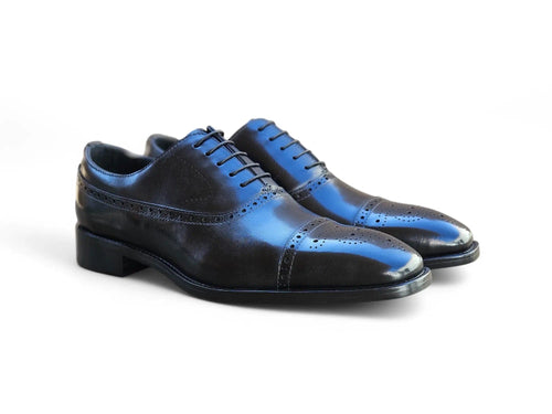 Cap Toe Lace-up in Leather Sole Carrucci