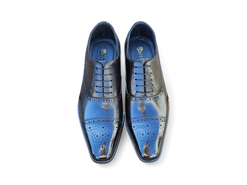 Carrucci Cap Toe Lace-up in Leather Sole