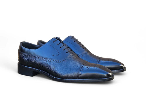 Cap Toe Oxford Leather Sole Carrucci