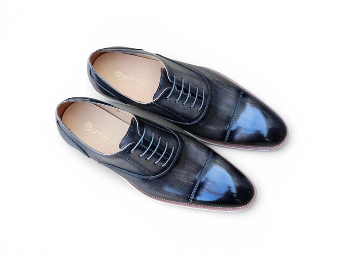 Carrucci Cap Toe Oxford - Lightweight Leather Dress Shoe