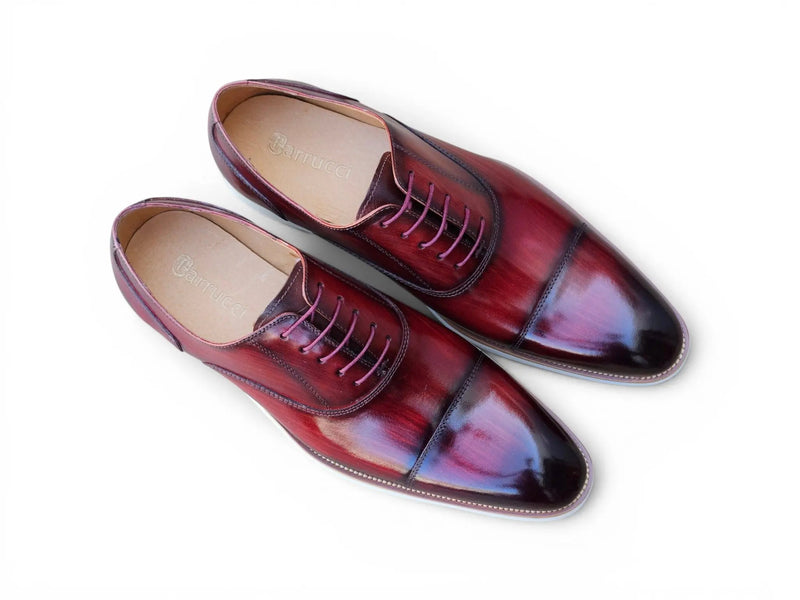 Carrucci Cap Toe Oxford - Lightweight Leather Dress Shoe