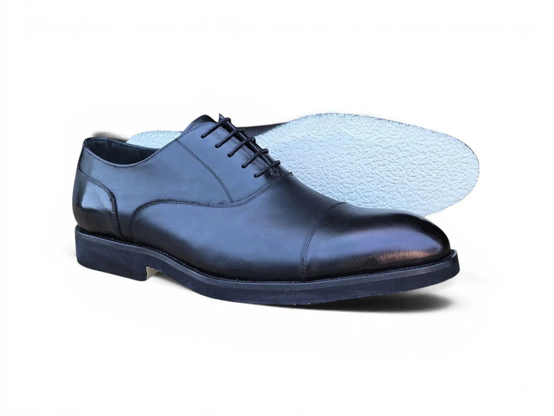 Carrucci Cap Toe Oxford - Lightweight Leather Dress Shoe