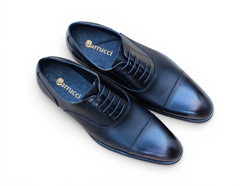 Carrucci Cap Toe Oxford - Lightweight Leather Dress Shoe