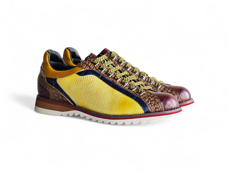 Carrucci Apex Explorer: Luxury Leather Sneaker for Men