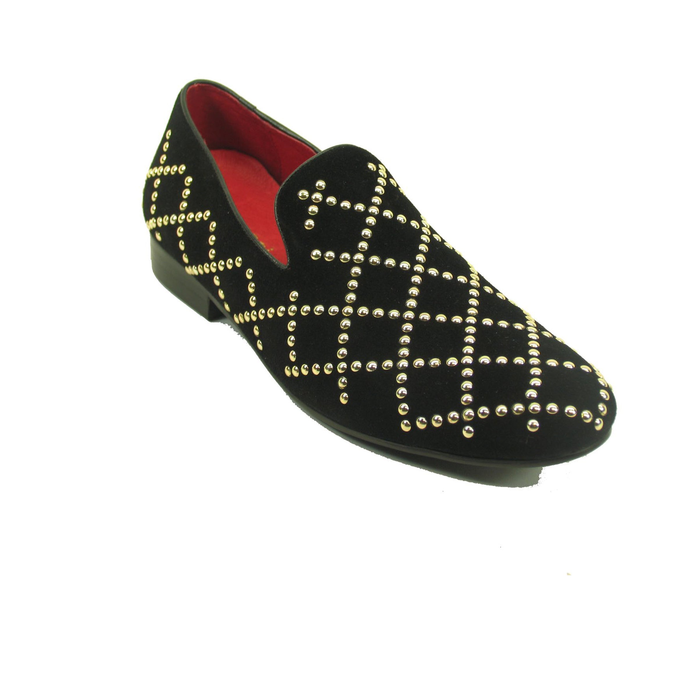 Mens Carrucci Studded Loafer Dress Shoe in Burgundy