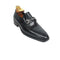 Mens Wholecut Two Tone Leather Wingtip Loafer Dress Shoes in Navy