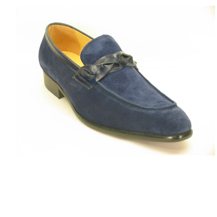 Carrucci Suede Loafer W/Leather Trim