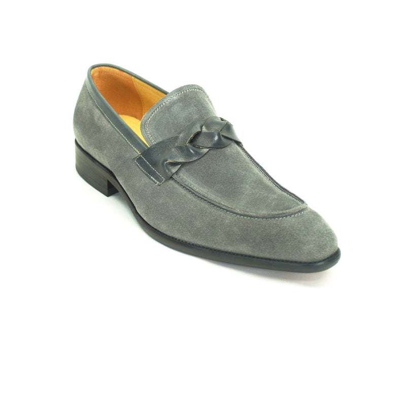 Carrucci Suede Loafer W/Leather Trim