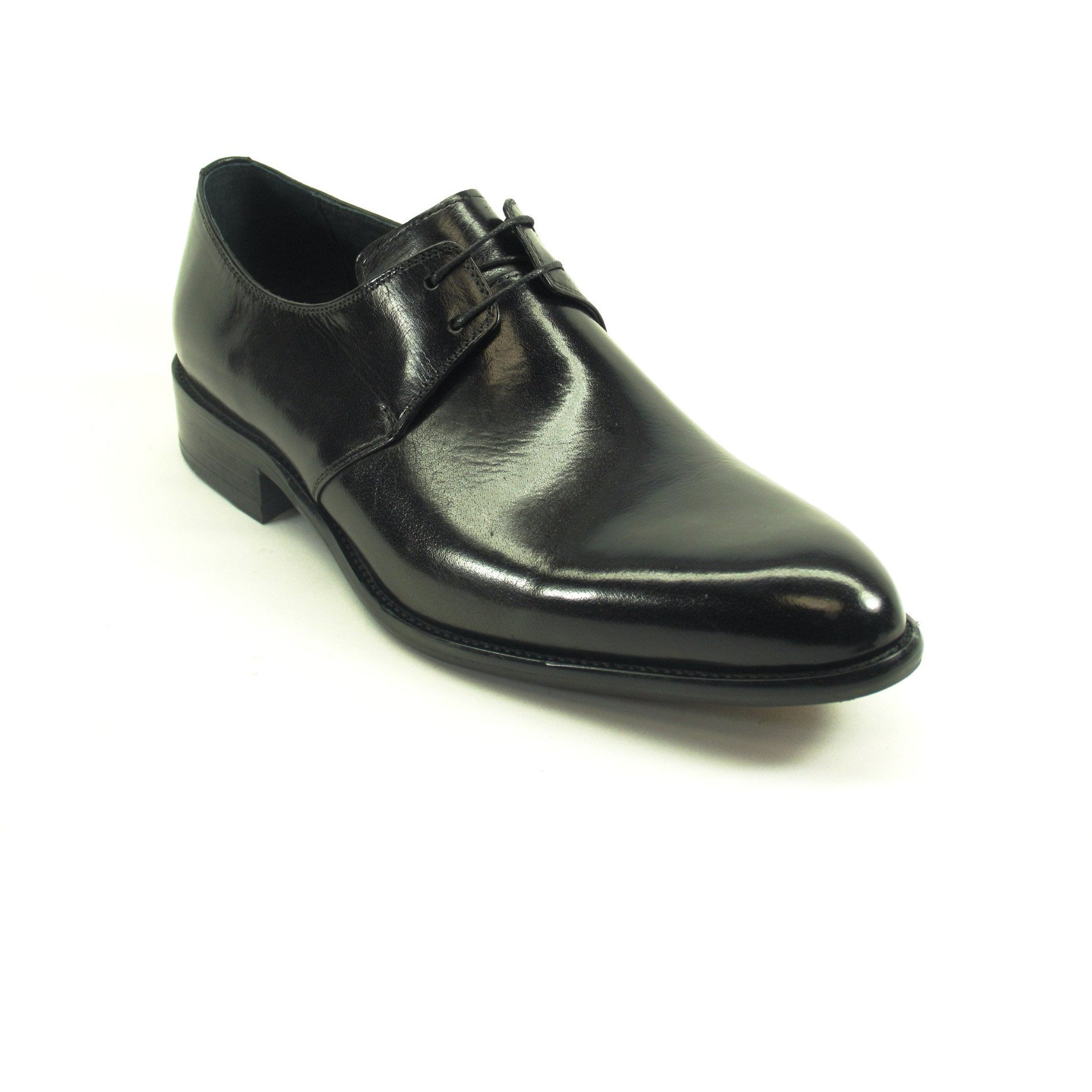 Mens Carrucci Modern Leather Lace Up Dress Shoe in Cognac