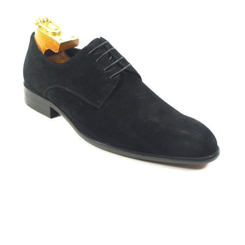 Mens Pain Toe Suede Oxford Dress Shoe in Navy