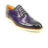 Mens Carrucci Semi-Casual Painted Leather Dress Shoe in Black