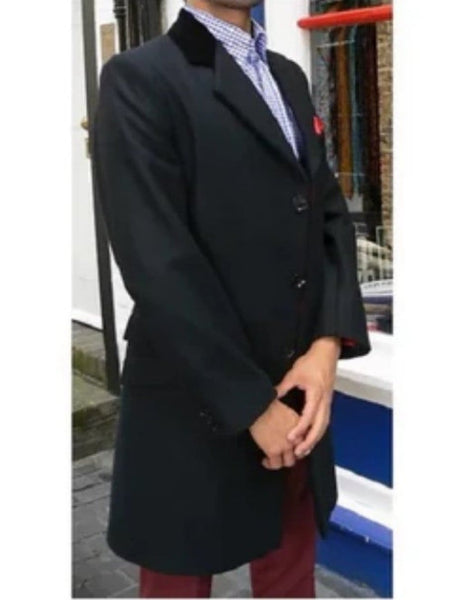 ジャケット・アウター Early1900s French Chesterfield Coat Chesterfield Coat With Velvet Collar - Etsy