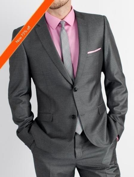 Charcoal Slim Fit Suit - AlbertoNardoniStore