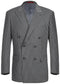 Mens Grey Pinstripe Suit Classic Fit Notch Lapel Charcoal - Gray Pinstripe Suit