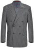 Mens Grey Pinstripe Suit Classic Fit Notch Lapel Charcoal - Gray Pinstripe Suit