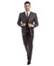 Cocoa Wool Modern Fit 3 Piece  2 Button  Suit