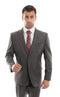 Charcoal Wool Twill Modern Fit  2 Button Suit