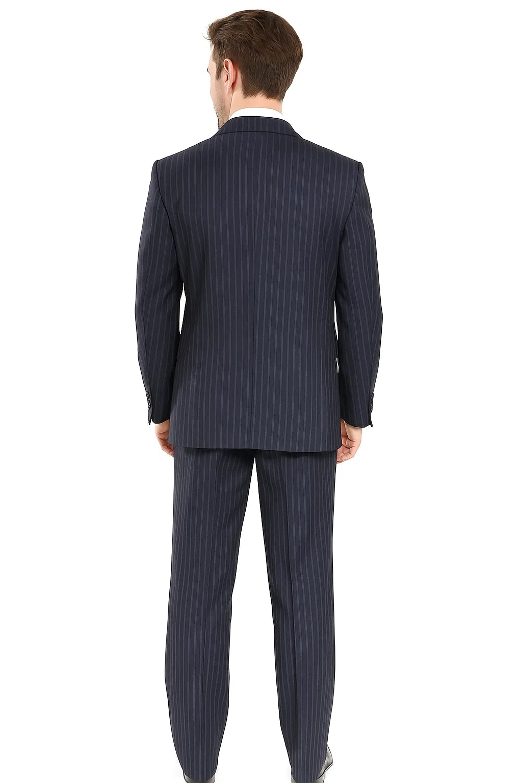 Charcoal Grey 3-Button Classic Fit Men's Suit, 100% Wool