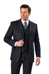 Charcoal Grey 3-Button Classic Fit Men's Suit, 100% Wool