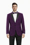 Mens Glitter Sequin Flashy in Color "Purple" Tuxedo Dinner Jacket Blazer Sportcoat