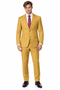 Statement Men's Modern Fit 2 Piece 100% Super 200 Wool Suit Peak Lapel in Chestnut - image 2
