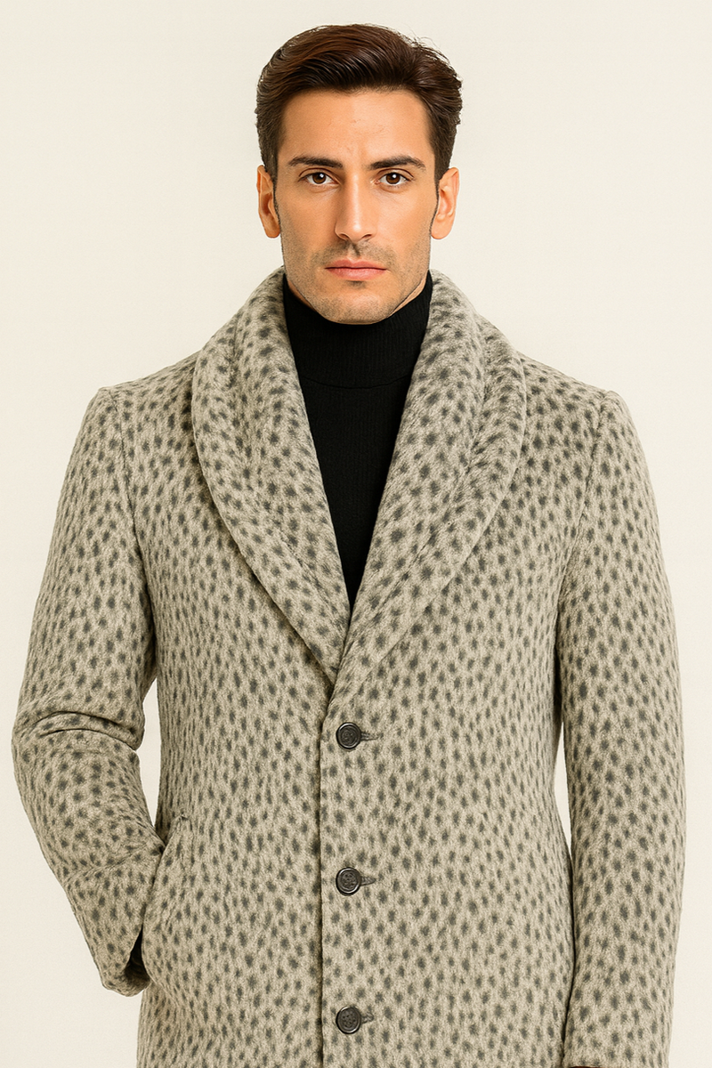 Vintage 1920s Gangster Pimp Coat â€“ Full Length Leopard Faux Fur Style