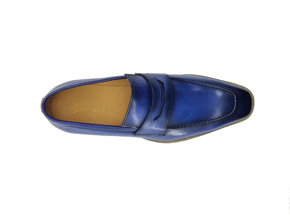 Hand-Finished Patina Penny Loafer