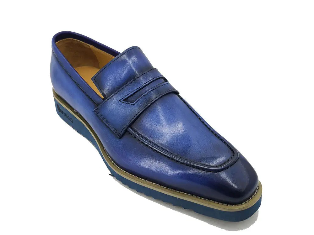 Hand-Finished Patina Penny Loafer