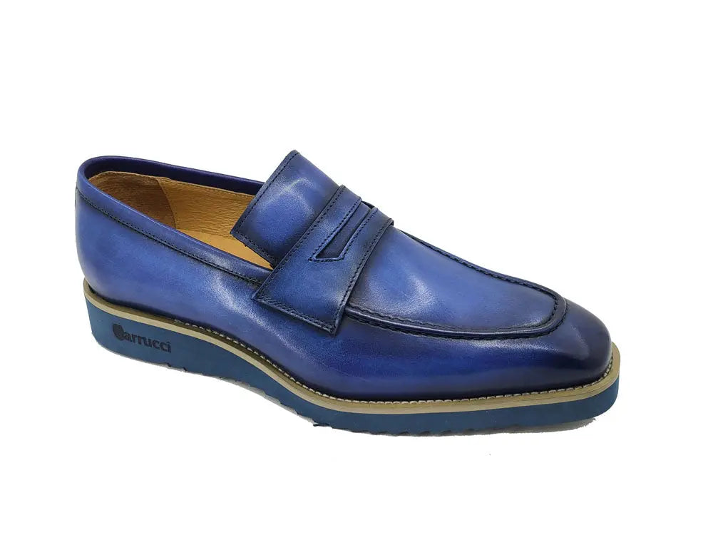 Hand-Finished Patina Penny Loafer