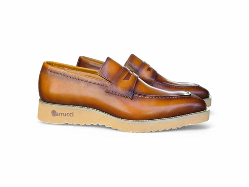 Chic Patina Burnished Penny Loafer Carrucci