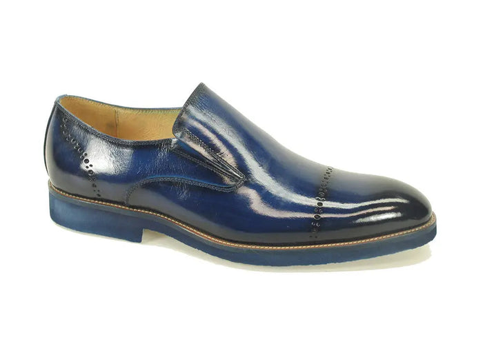 Carrucci Chic Patina Finish Calfskin Slip-on