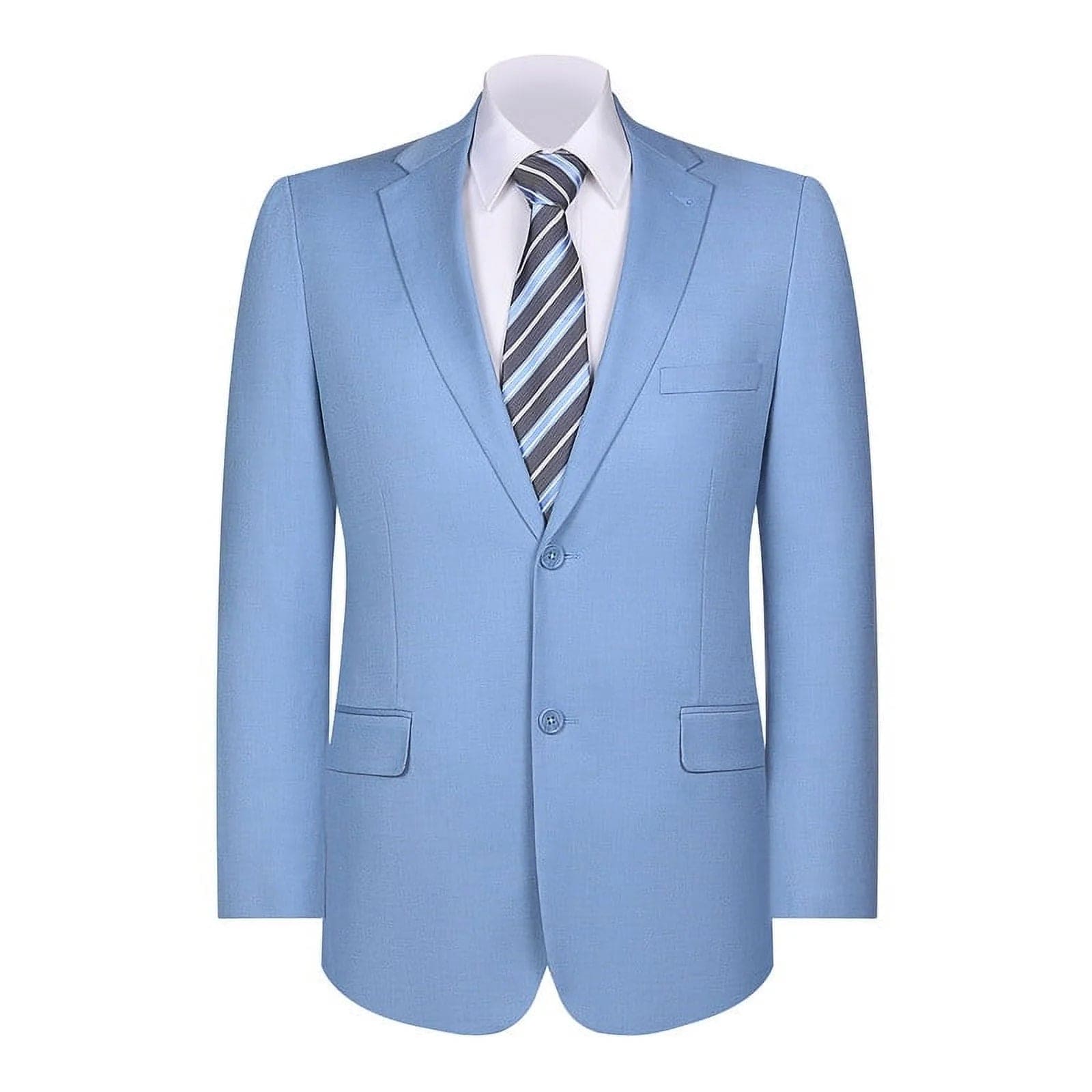 Mens Blazer Classic Fit Sport Coat Two Buttons Lightweight Suit Jacket Iceberg Green