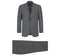 Renoir Clothing - Renoir Suit - Renoir Fashion - Performance 3-piece Classic Fit Grey Windowpane Check Renoir Suit