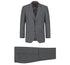 Renoir Clothing - Renoir Suit - Renoir Fashion - Performance 3-piece Classic Fit Grey Windowpane Check Renoir Suit