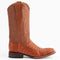 Ferinni Boot - Mens Dress Cowboy Boot  - Ferrini Men's Dakota Hornback Caiman Boots - Square Toe Handcrafted Cognac in Cognac