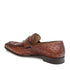 Mens Mezlan Lisbon Ostrich Quill Penny Loafer Dress Cognac Shoe