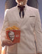 Mens Colonel Sander KFC White Double Breasted Suit Costume