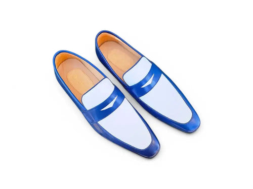 Contrast Two Tone Penny Loafer Carrucci