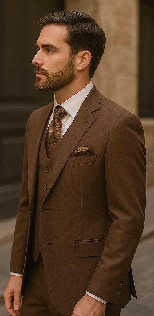 brown-vested-suit-for-groom