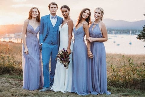 Smoking Traje - Esmoquin - Smoking Para Hombre - Cornflower Tuxedo