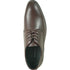 Mens Plain Round Toe Dress Oxford In Dark Brown