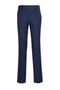Mens Plaid Suit - Patterned Business Suit - Mens Designer Two Button Slim Fit Notch Lapel Suit In Dark Navy Blue Windowpane Plaid Check
