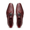 Marco Di Milano Lacio Men's Shoes Wine Exotic Crocodile Derby Oxfords