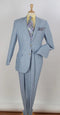 Apollo King Men's 2pc Executive Suit 100% Linen