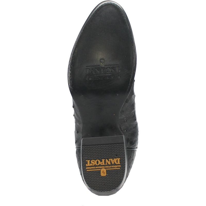 Dan Post Tempe Ostrich Boots - Full Quill Exotic Luxury