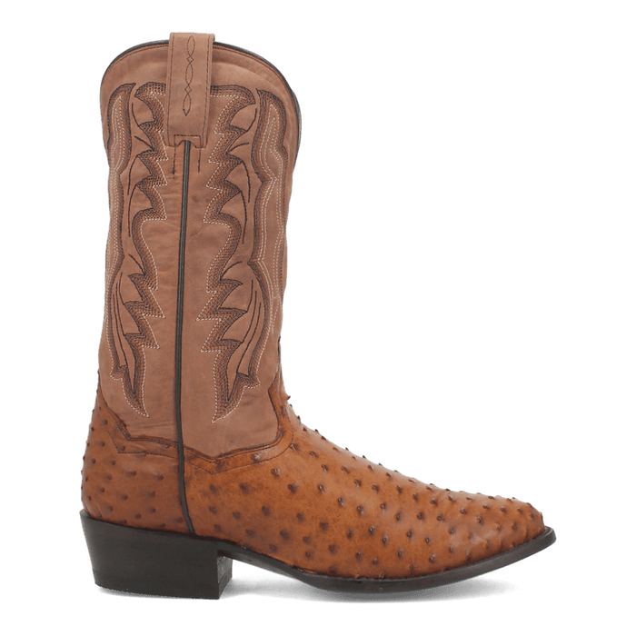 Dan Post Tempe Ostrich Boot - Full Quill Luxury Western