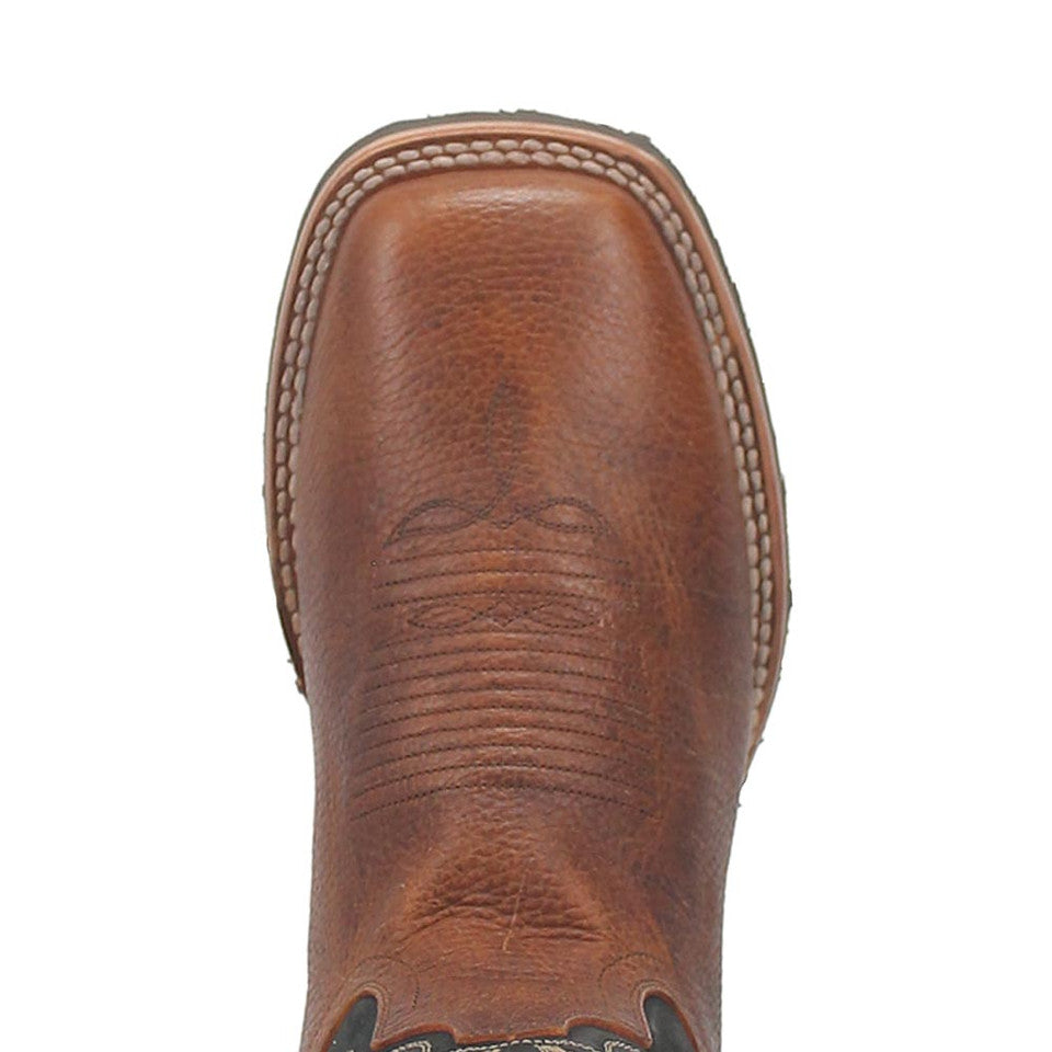 Dan Post Boldon Mens Cognac Square Toe Leather Boot