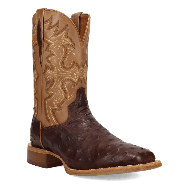 DRAYDEN FULL QUILL OSTRICH BOOT